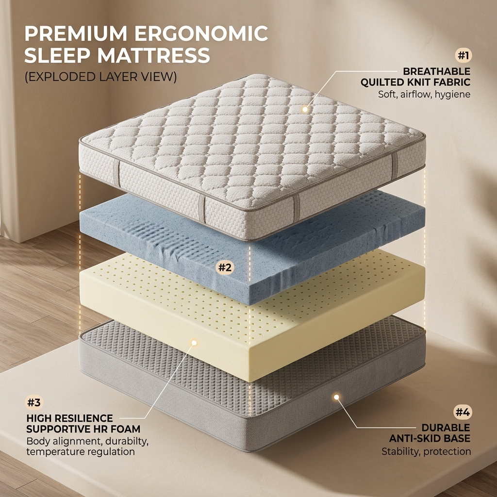 Advanced Multi-Layer Orthopedic Foam Construction